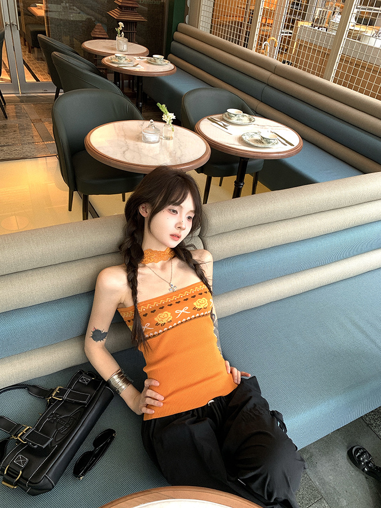 花柄 ファッション ロマンティック ローズ ホルターネック