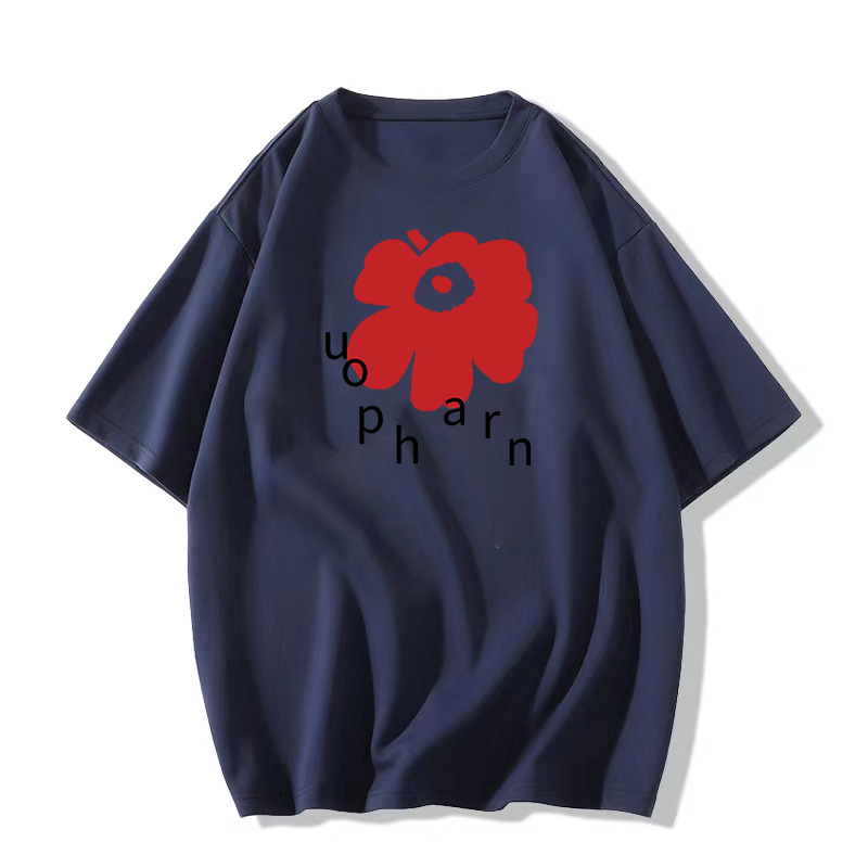花柄 ファッション 大輪の花咲くデザインTシャツ