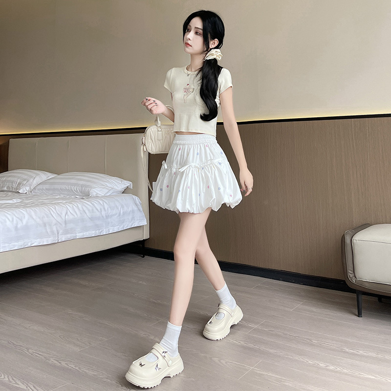 花柄 ファッション 小花散りばめバルーンスカート