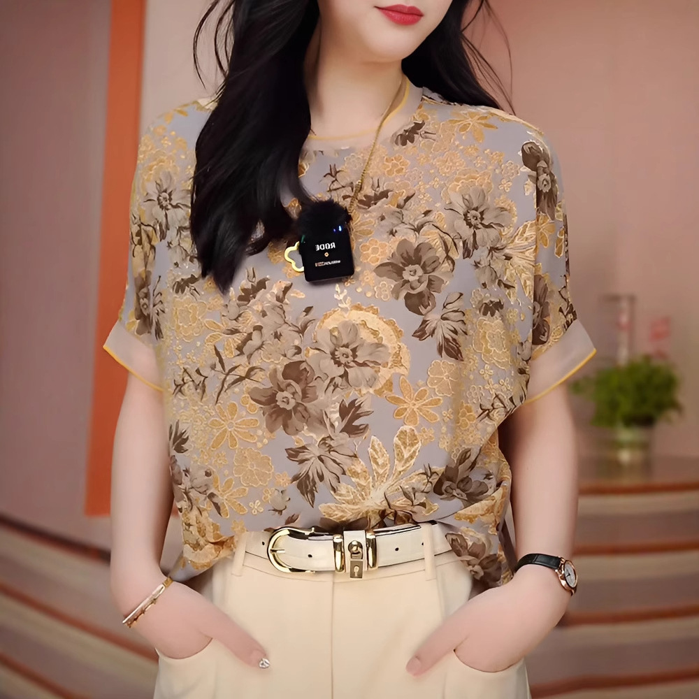 花柄 ファッション 優美花園 シアートップス