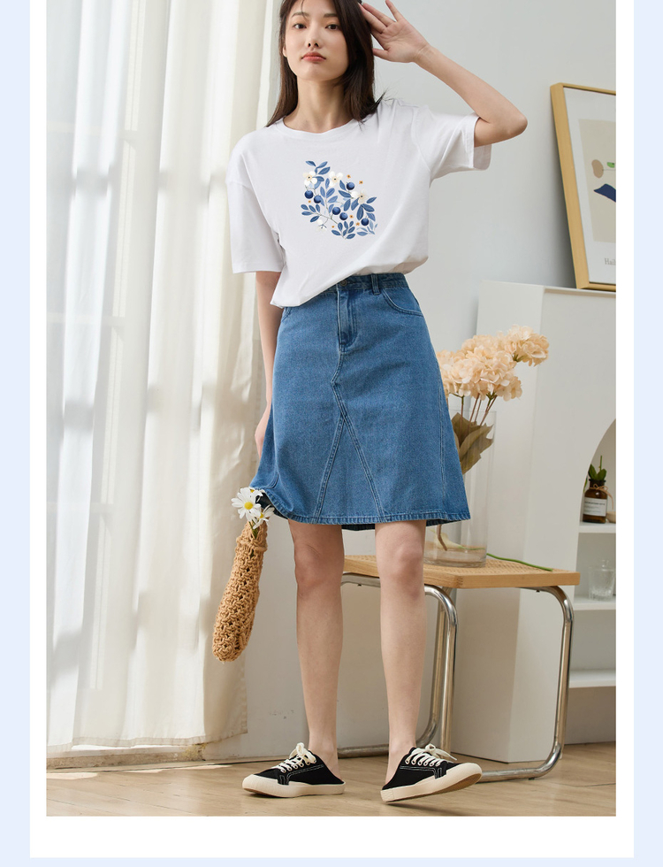 花柄 ファッション 果実と花の調和 ボタニカルTシャツ