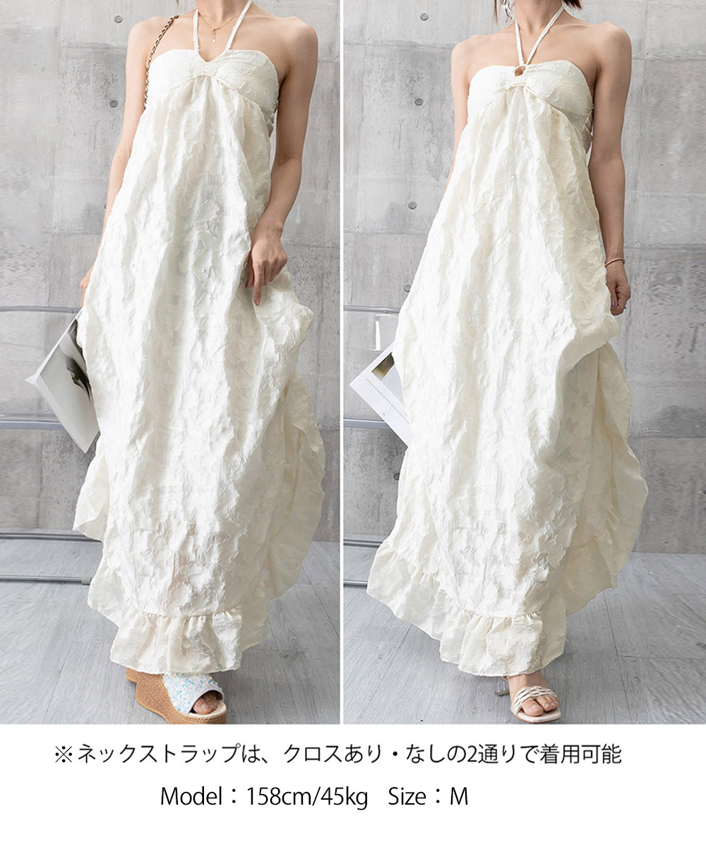 花柄 ファッション 花柄リゾートワンピース パッド付き背開き
