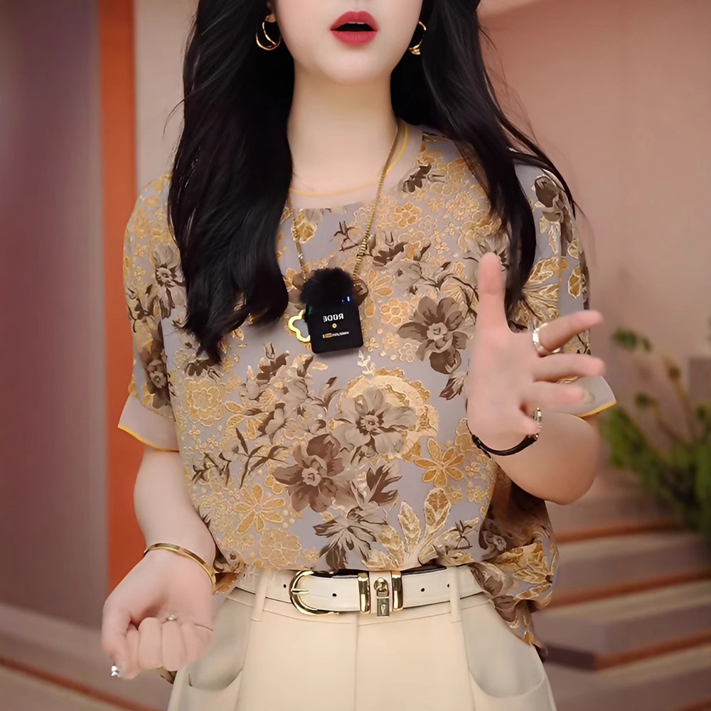 花柄 ファッション 優美花園 シアートップス