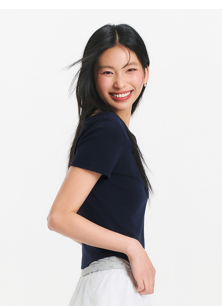 花柄 ファッション 優雅な小花レースヘンリーネック