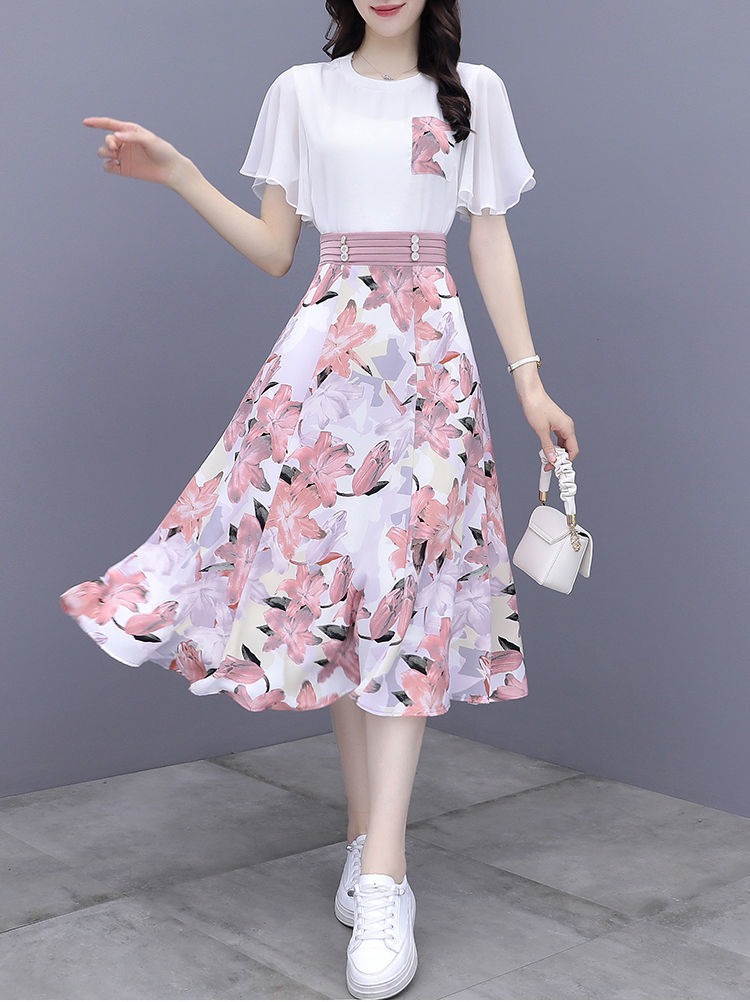 花柄 ファッション 優美花舞フレアスカート