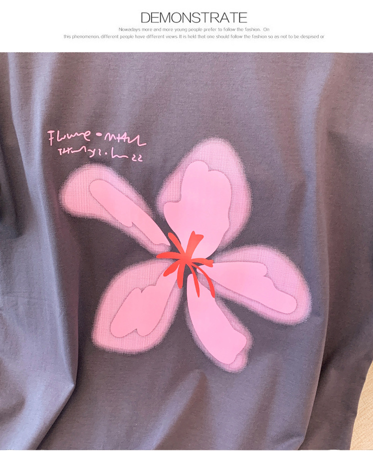 花柄 ファッション 桜花モチーフ 優美半袖