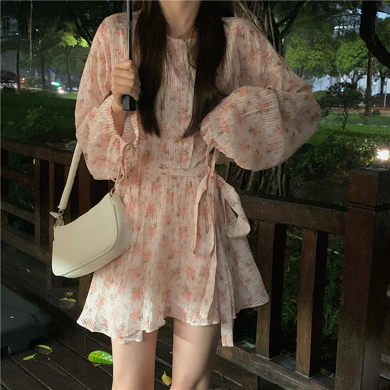 花柄 ファッション 優しい春色 花柄ブラウス スカートセット