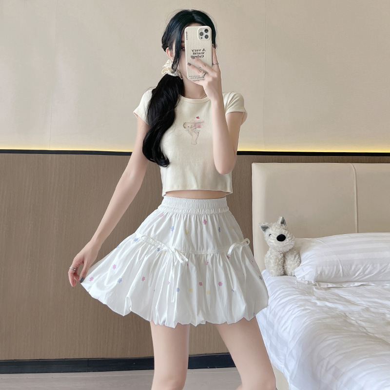 花柄 ファッション 小花散りばめバルーンスカート