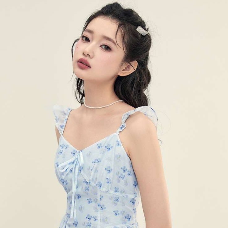 花柄ワンピース優美な花々のサマードレス