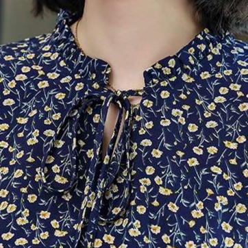 花柄ワンピース優美な小花柄フレアロングワンピース
