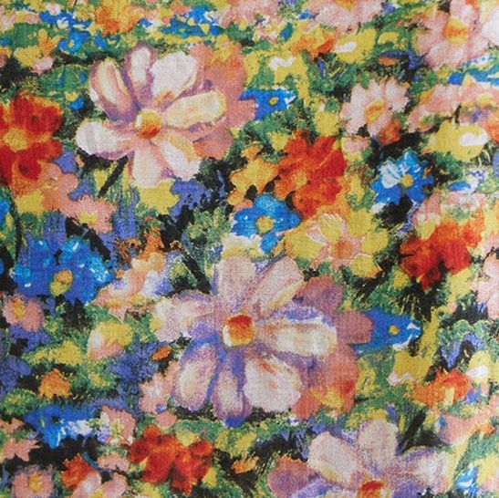 花柄ワンピース 満開の花園 ティアードノースリーブワンピース