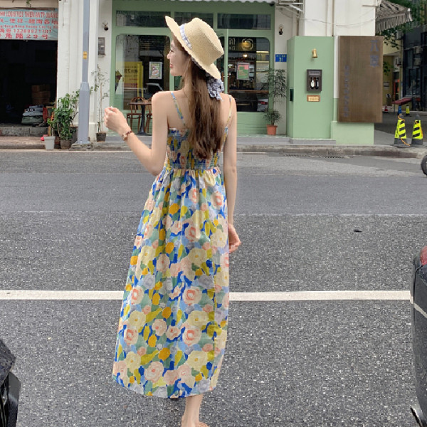 花柄ワンピース 優美な花園キャミワンピース
