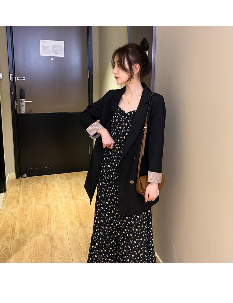 花柄ワンピース 優美な小花柄キャミソールワンピース