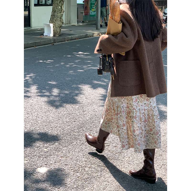 花柄ドレス 優雅な花模様ロングワンピース