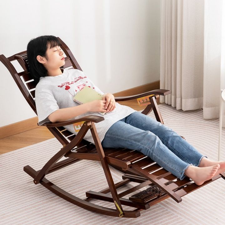折りたたみ椅子 天然竹製リラックスチェア