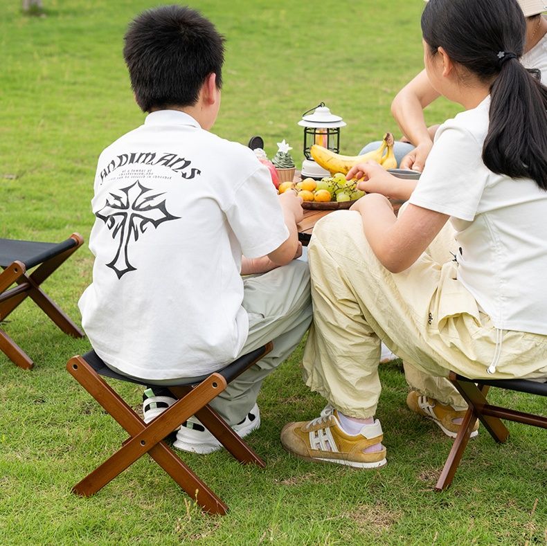 折りたたみ椅子 森のやすらぎ 木製コンパクトスツール
