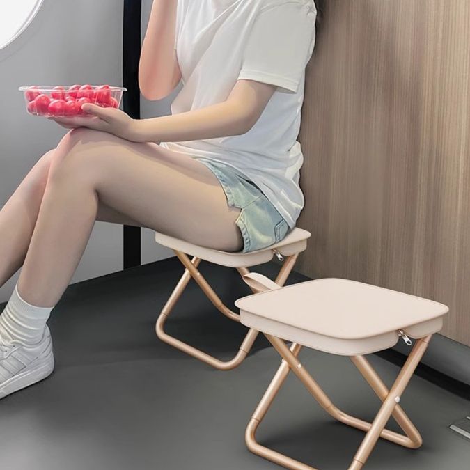 折りたたみ椅子 コンパクト二段式折りたたみ椅子