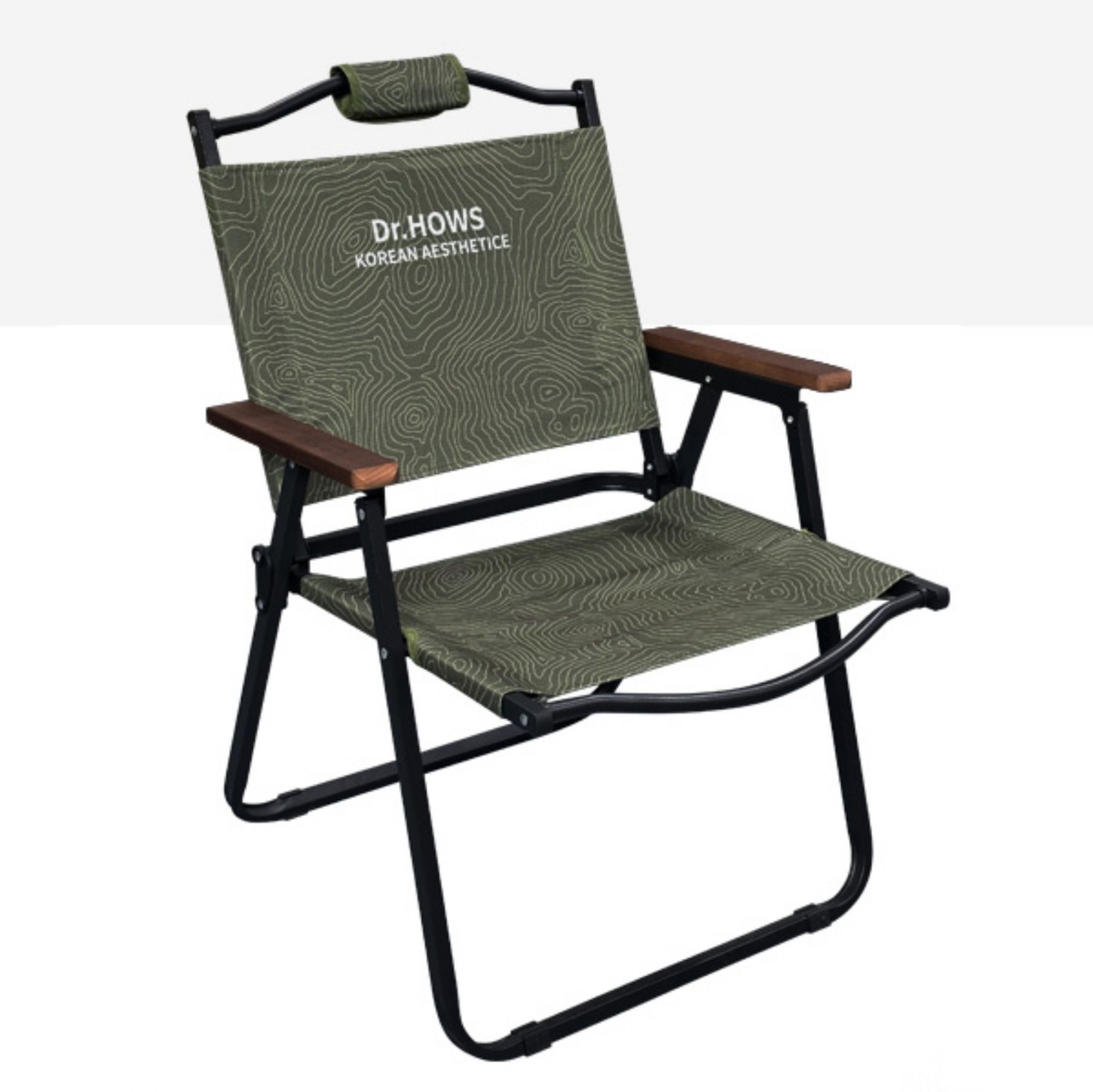 折りたたみ椅子 アームレスト付き 軽量 & コンパクトラウンジチェア 