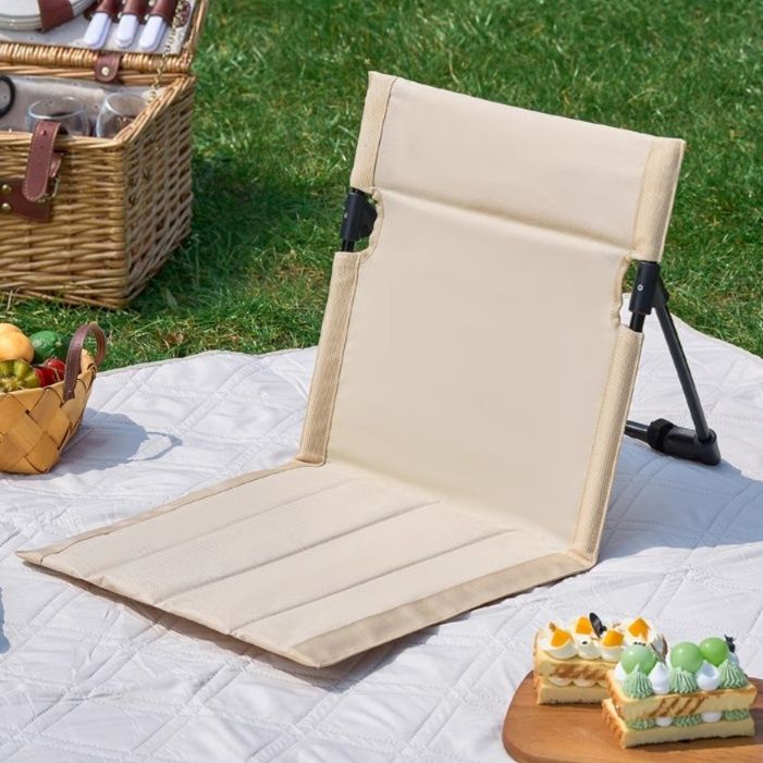 折りたたみ椅子 野外用軽量折りたたみ座椅子 背もたれ付き