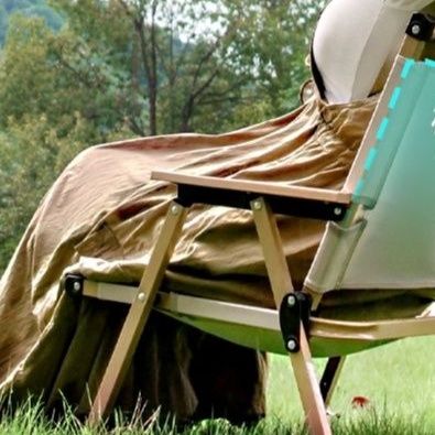 折りたたみ椅子 天然木フレーム ハイバック野外チェア