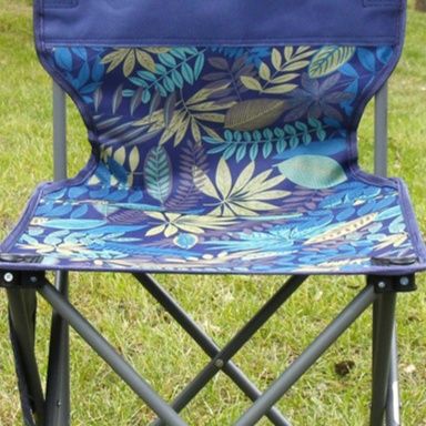 折りたたみ椅子折りたたみ椅子アウトドア背もたれ付き軽量折りたたみ椅子 リーフ柄