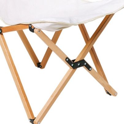 折りたたみ椅子折りたたみ椅子アウトドア 天然木フレーム布張りハイバック折りたたみ椅子