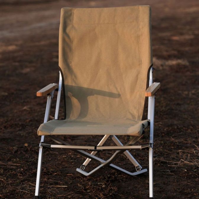 折りたたみ椅子折りたたみ椅子アウトドア 軽量アルミフレーム木製肘掛け付き折りたたみ椅子