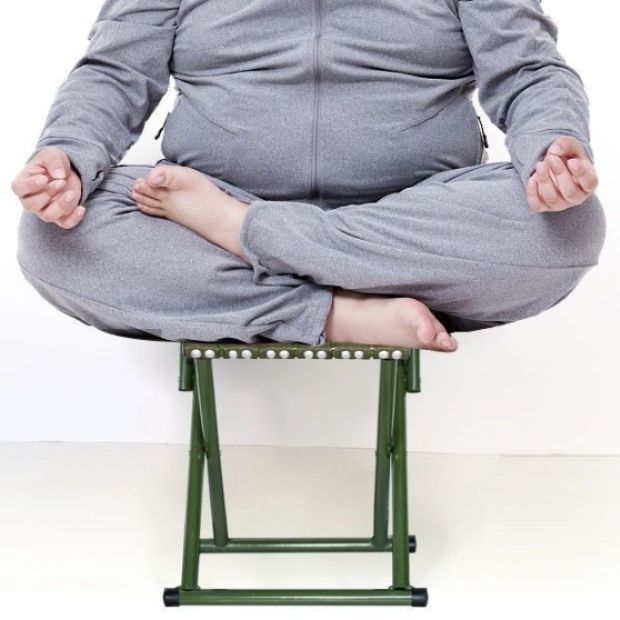 金属フレーム折りたたみ椅子　大型サイズ