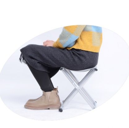 軽量金属製 携帯用折りたたみ椅子