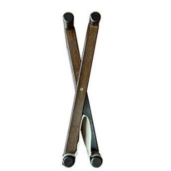 天然木製クロス式　携帯用折りたたみ椅子