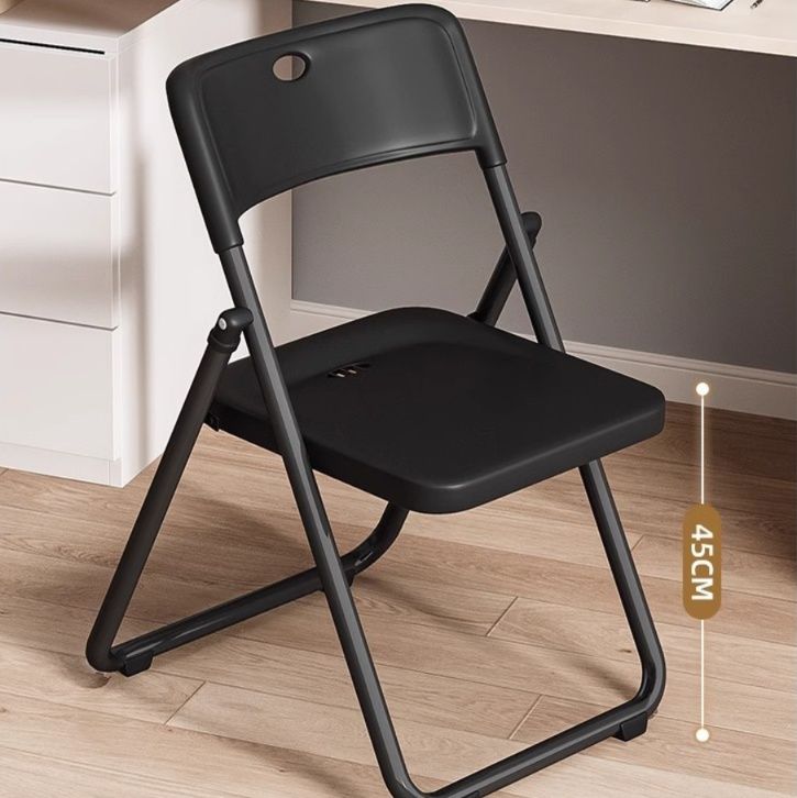 簡単組立座面45㎝　プラスチック折りたたみ椅子