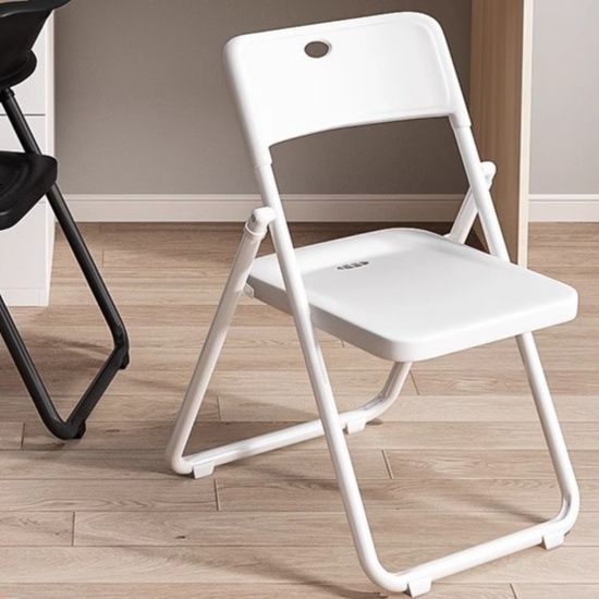簡単組立座面45㎝　プラスチック折りたたみ椅子