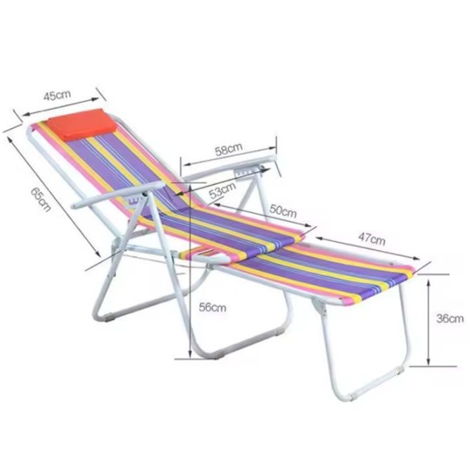 軽量アルミ製多段階調節リクライニング折りたたみ椅子