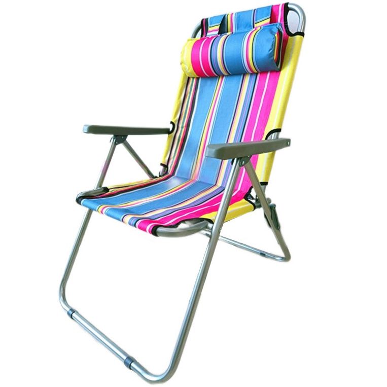 軽量アルミ製リクライニング付き海辺の折りたたみ椅子