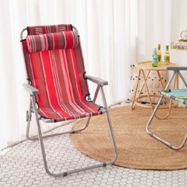 軽量アルミ製リクライニング付き海辺の折りたたみ椅子