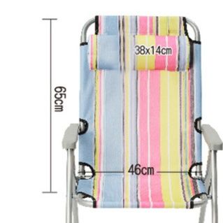 軽量アルミ製リクライニング付き海辺の折りたたみ椅子