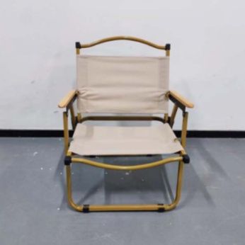 軽量木製フレーム高さ調節ファブリック張り折りたたみ椅子