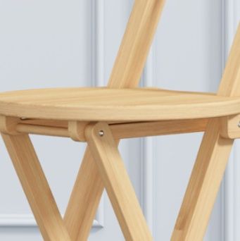 高さ調整機能付き木製折りたたみ椅子