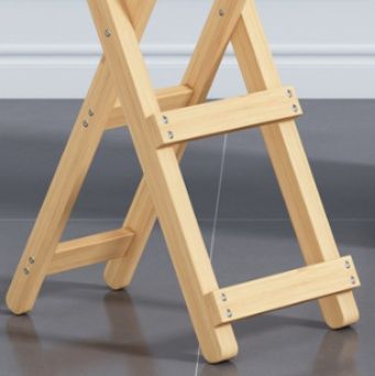 高さ調整機能付き木製折りたたみ椅子