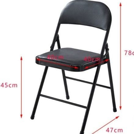 金属フレーム三角補強折りたたみ椅子