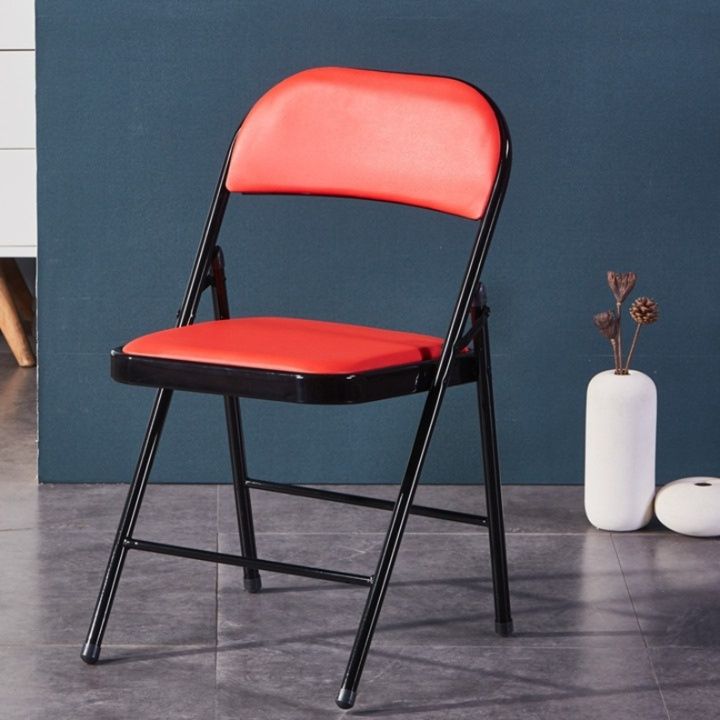 金属フレーム三角補強折りたたみ椅子