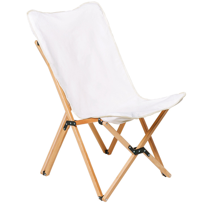 折りたたみ椅子折りたたみ椅子アウトドア 天然木フレーム布張りハイバック折りたたみ椅子