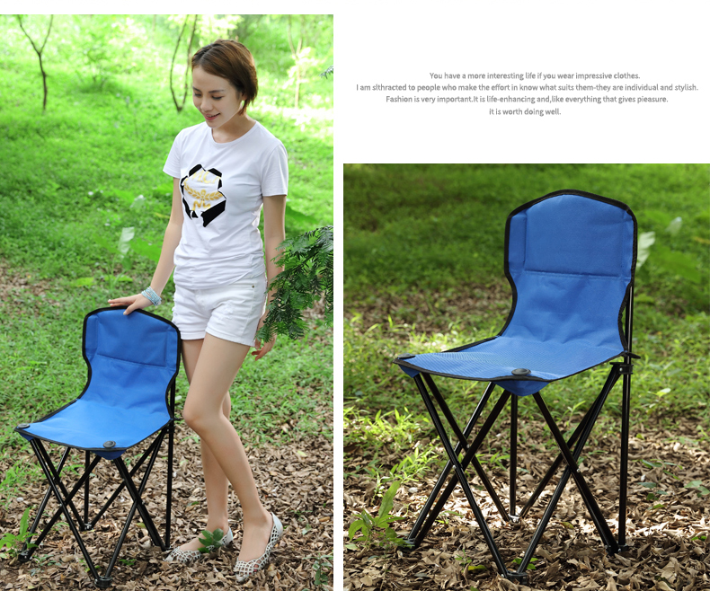 折りたたみ椅子 軽量コンパクト背付き携帯椅子