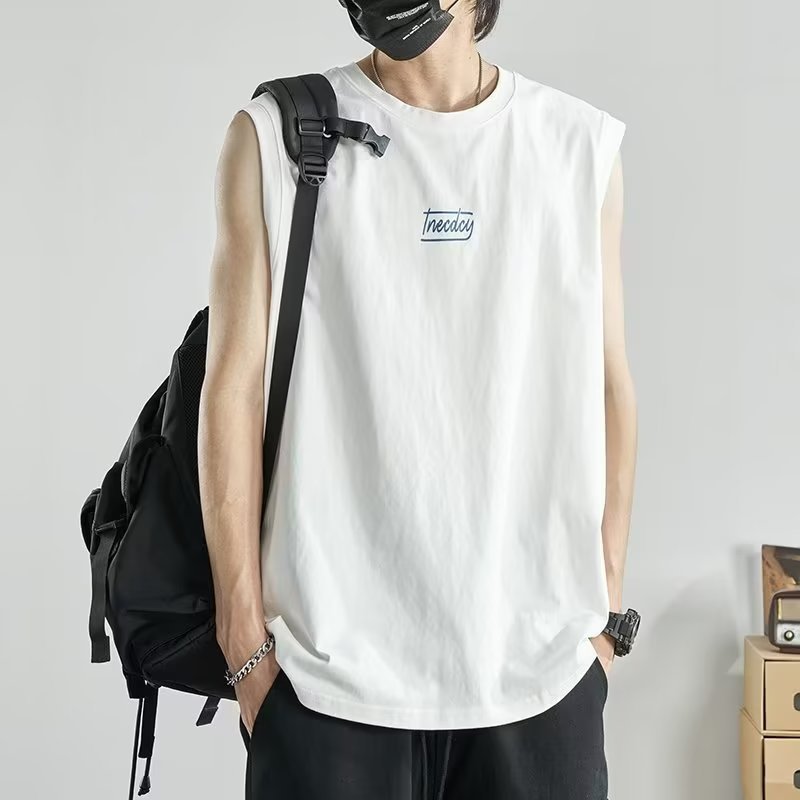 シンプルデザイン ゆったりタンクトップ