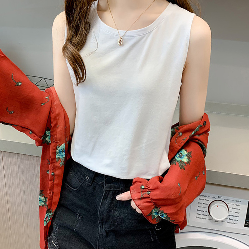 シンプル美ライン ベーシックタンクトップ