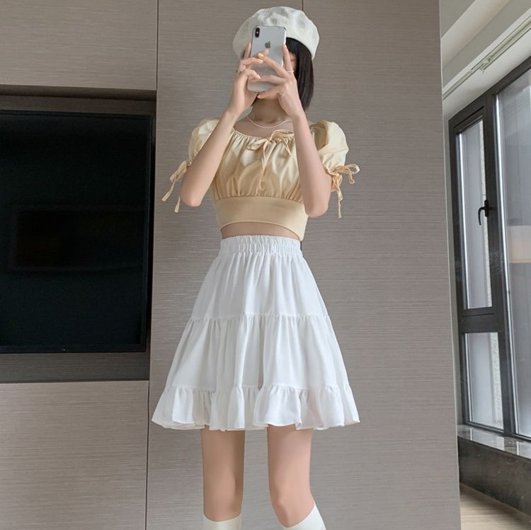 ティアードフリルミニスカート