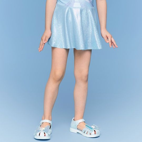 ブルーフリルワンピース水着　子供用