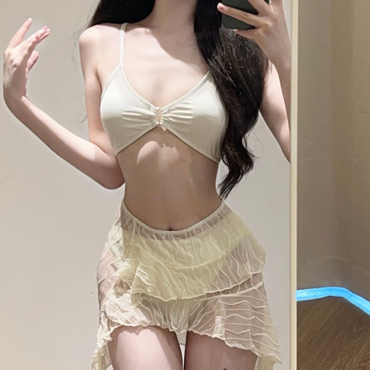シアーフリルビキニセット