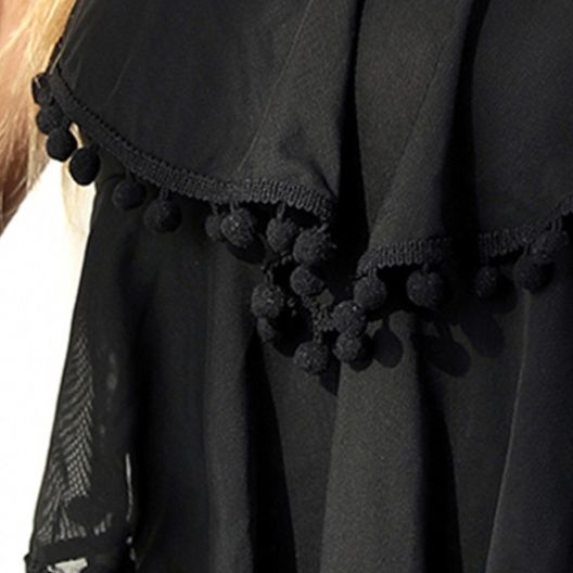 フリル水着ポンポン付き