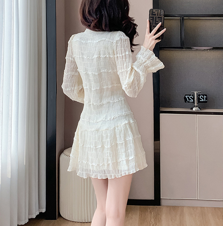 シフォンフリルワンピース